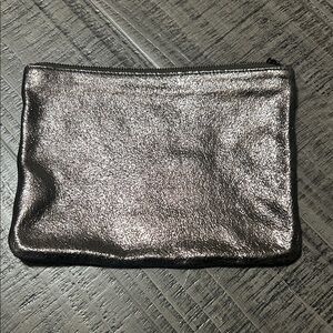 Marc Jacobs Shimmering Silver Gold Pouch